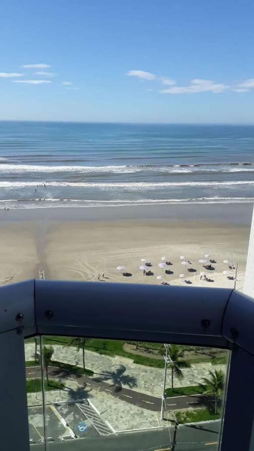 Belo Apartamento Com Vistas Para O Mar - Pe Na Areia - Churrasqueira Na Varanda Praia Grande  Luaran gambar
